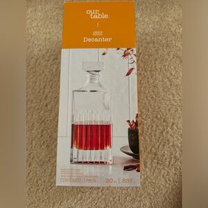 Our tables crystal Decanter